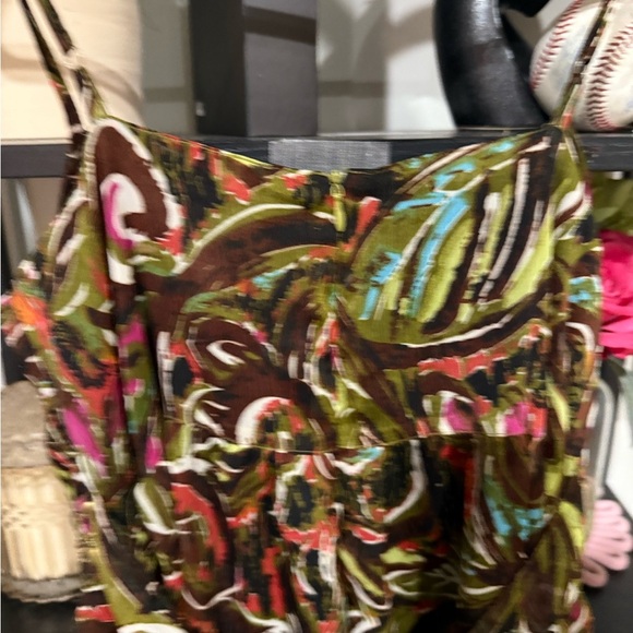 Chelsea & Theodore beachy Bohemian, Multicolor Maxi Dress size 6 - Picture 8 of 10